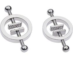 Fixxx - Metalen Ronde Tepelklemmen met Schroef - 2 stuks