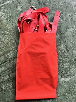Lederen harnas vrouwen | Erotische taille band goth bretel | Lingerie set | Full body bondage - Roze — thumbnail 2