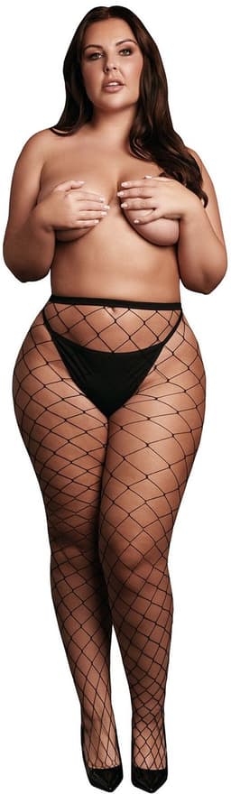 Panty with Big Fishnet Structure - OSX - Black — thumbnail 4