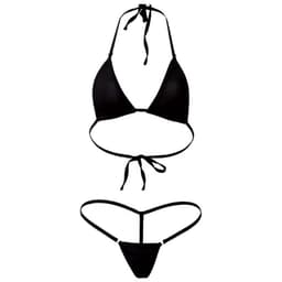 CHPN - Micro Bikini - Mini bikini - Sexy bikini - Zwarte bikini - Sexy G-String en Thong - 18+ bikini - Strand - Bimbo - Flaneren — thumbnail 2