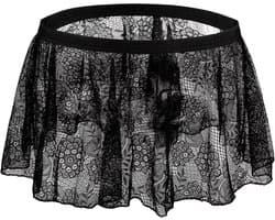 Sexy Sissy Panties voor Mannen - Kanten Mini Rok, Erotische Onderbroek voor Crossdressers en Cosplay, Perfect voor Nachtclubs en Lingerie Verzameling