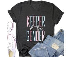 Grappig T-Shirt voor Zwangerschap Aankondiging Geslacht Onthulling