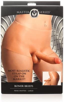 XR Brands Boner Briefs - Penis Panties - Small erotisch kostuum - beige — thumbnail 5