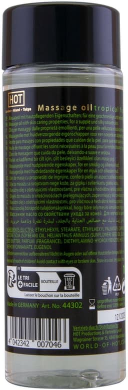 Hot - Tropical fruit 100ml Massage olie - Transparant — thumbnail 2