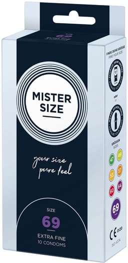 MISTER SIZE 69 Ultra Dunne XXXL condooms 10 stuks (verkrijgbaar in 7 maten) — thumbnail 2