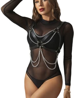 Subblime - Harnas Bra With Chaindetail One Size — thumbnail 1