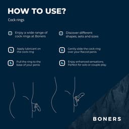 Boners - 3 Delige Cockring Set - Penisring Set voor Mannen - Extra Stimulatie - Buttplugs - Buttplug Set - Anal Plug - Sex Toys voor Mannen - Seksspeeltjes - Penisring - Cockringen - Grijs — thumbnail 13