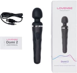 Lovense - Domi 2 - Mini Wand Massager - Wand Vibrator - Vibrator - Wandvibrator - Vibrators voor Vrouwen - Sex Toys voor Mannen en Vrouwen - Vibrators - Clitoris Stimulator - Oplaadbaar - Zwart — thumbnail 7