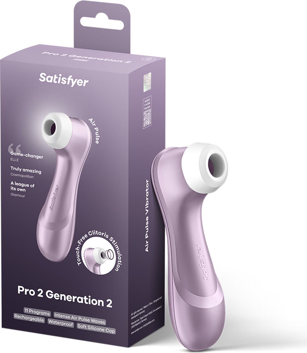 Satisfyer Pro 2 Next Generation, producttest 1,6 (GOED), clitoriszuiger met 11 intensiteitsniveaus, oplegvibrator met accutechnologie, waterdicht — afbeelding 1