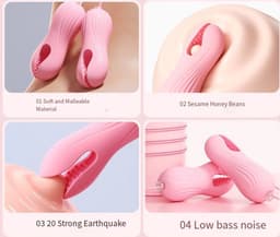 Oneay Vibrerende tepelklemmen, tepelspeeltjes, seksspeeltjes voor vrouwen, siliconen tepelvibrators, op afstand bedienbare hulpmiddelen voor vrouwelijk genot, seksspeeltjes voor stellen. — thumbnail 5