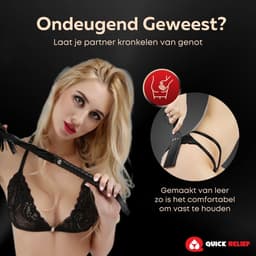 Quick Relief Tease Set™ - Bondage Set voor Mannen & Vrouwen - 11 Delig - Seksspeeltjes met Handboeien - Enkelboeien, Gag, Blinddoek, Zweepje - Sex Toys Koppels — thumbnail 9