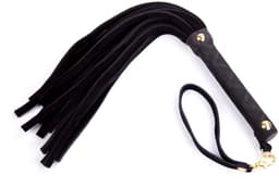 Smart Moves - Lederen Flogger - 27 cm - Zwart — thumbnail 3
