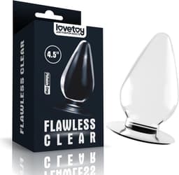 Lovetoy - Transparante Buttplug - Flawless - 11.5 x 6 cm — thumbnail 1