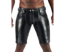 Mister b leather fxxxer shorts - Zwart - 28 inch