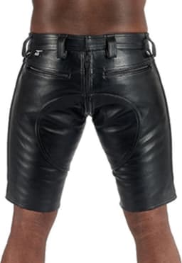 Mister b leather fxxxer shorts - Zwart - 28 inch — thumbnail 2