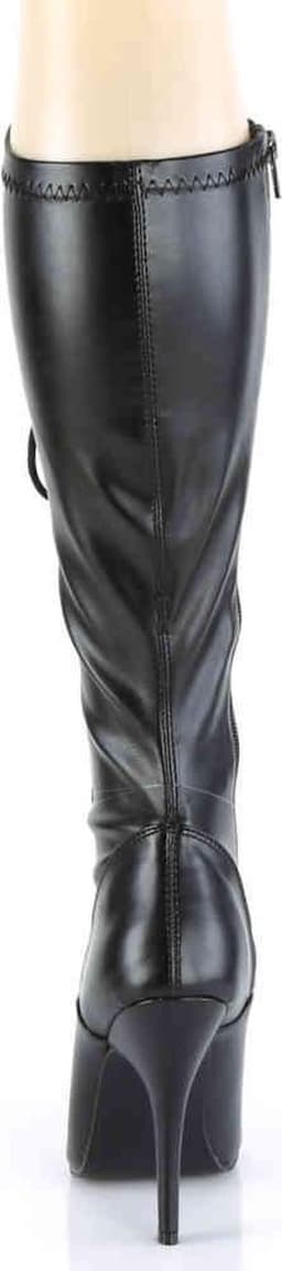 Pleaser - SEDUCE-2024 Kniehoge laarzen - US 12 - 42 Shoes - Zwart — thumbnail 4