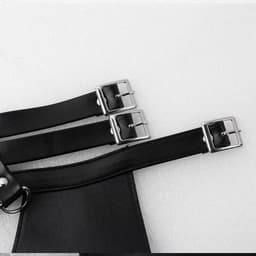 ♛Queen-Toys® Bondage - Mannen Meester harnas - Knevel - BDSM - Schouderharnas mannen - SM pak - Lederlook harnas - Rollenspel kleding — thumbnail 4