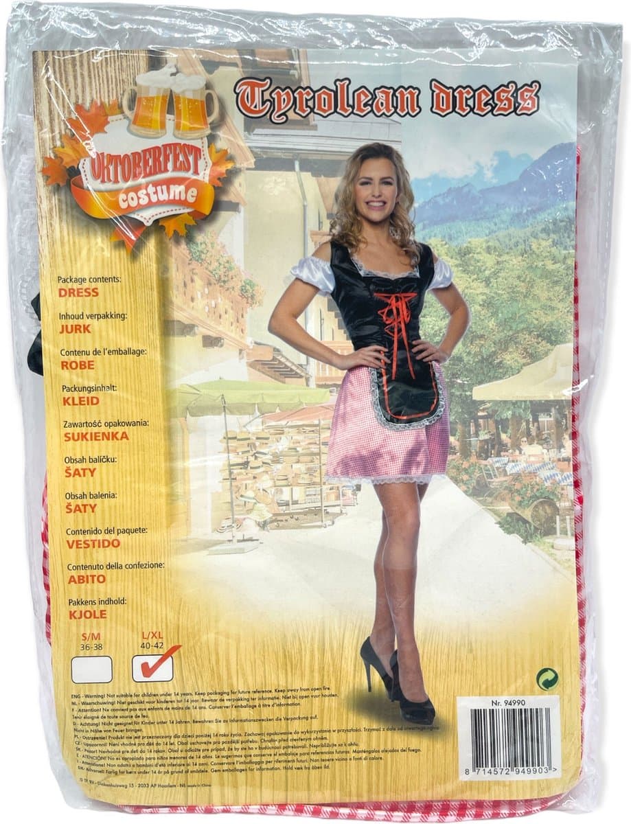 TF BV Oktoberfest Costume Jurkje Maat L/XL 40/42 — afbeelding 1