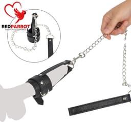 Penis riem met ketting - BDSM - Stretch - Dominant - Verstelbaar - Slaaf — thumbnail 1