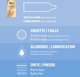 Durex - 10 stuks Condooms - Nude XL - 10 ml Glijmiddel - Intense Orgasm - Voordeelverpakking — thumbnail 2