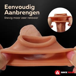 Quick Relief Primal Love Sleeve™ - Penis Sleeve - Penis Enlarger - Cockring - Realistische Penissleeve - Dikkere Penis — thumbnail 3