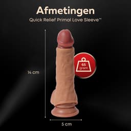 Quick Relief Primal Love Sleeve™ - Penis Sleeve - Penis Enlarger - Cockring - Realistische Penissleeve - Dikkere Penis — thumbnail 2
