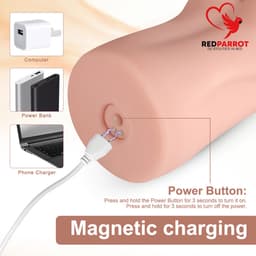 Real life vibrerende masturbator - Nieuwste kunst vagina - Frequentie en vibratie standen - Pocket pussy - Kunst kut vibratie - Nieuwe belevingen - Uniek design — thumbnail 3