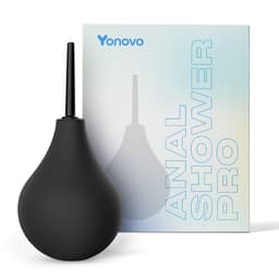 Yonovo® Anaal Douche Pro - Reinigen - Anus Anale - Vaginale vaginaal - Spoelen - Deluxe - Klysma set - Shower mannen en vrouwen Constipatie darmreiniging - Ontgifting - Buttplugs erotiek seksspeeltjes - vibrator Dildo - Zwart — thumbnail 1