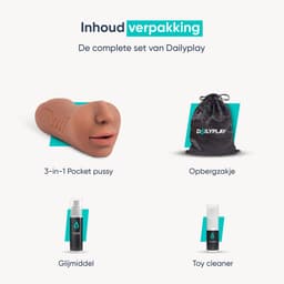 DailyPlay Pocket Pussy voor Man - 3 in 1 – Blowjob Masturbator met Billen en Kunst Vagina – Sex Toys Mannen en Koppels – Nep Kut — thumbnail 12