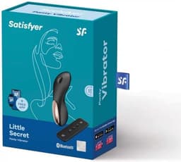 Satisfyer, bluetooth slipvibrator, oplegvibrator, 'Little Secret', 8,5 cm, met app, medische siliconen — thumbnail 23