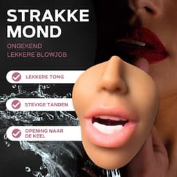 Aii Katana 3D Realistisch Masturbator + Opbergtas - Masturbator voor man - Pocket Pussy - 3 in 1 Vagina, Anus en Mond - Sex toys voor mannen - Licht Getint — thumbnail 7