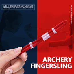 Archery Finger Sling, Adjustable Fingersling Archery Finger Sling Soft and Elastic Material Archery Sling for Recurve - ShopVlot — thumbnail 2