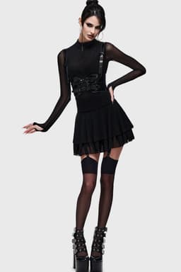 KILLSTAR Serpentrix Harness Dames Korset - zwart - XS-S — thumbnail 2