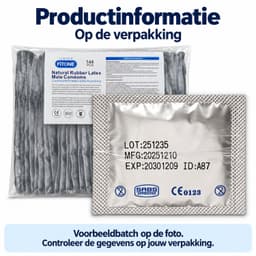condooms 144 stuks – noppen condooms – grootverpakking condooms – condooms 52mm – condooms met glijmiddel – FITONE® — thumbnail 5