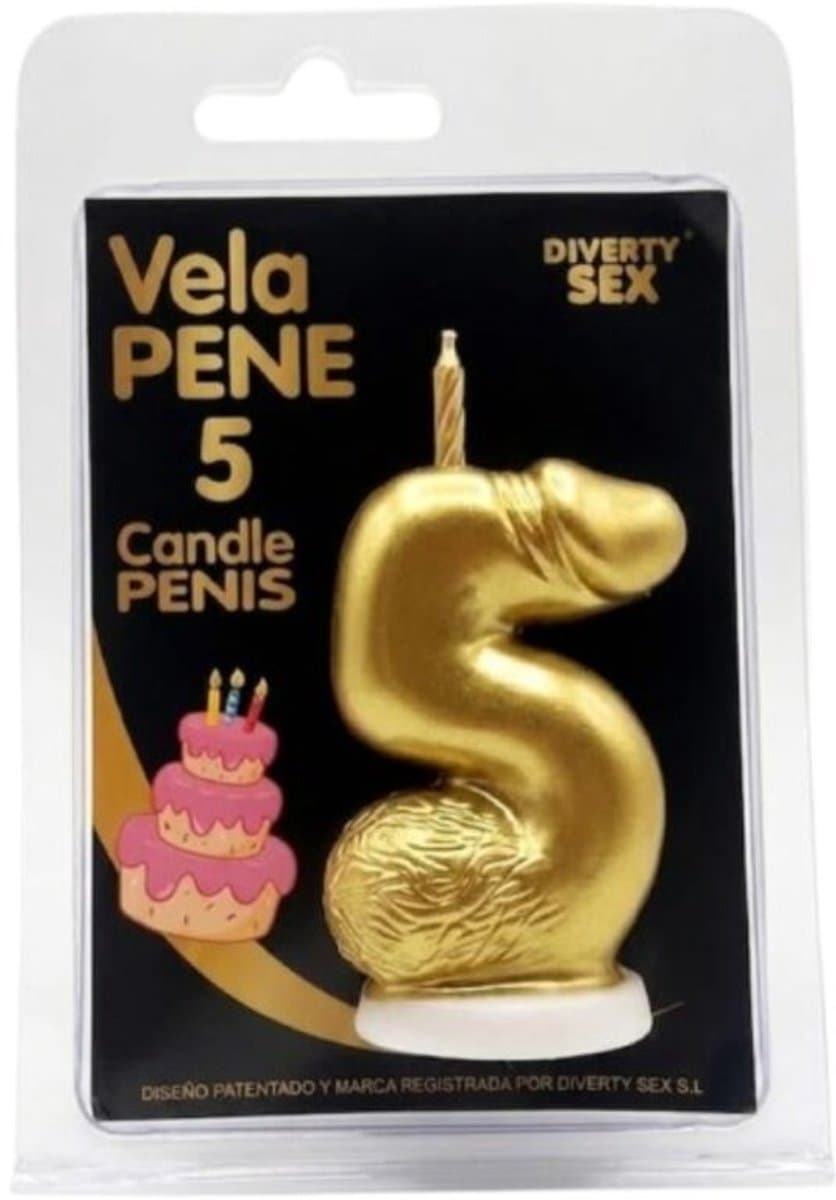 Peniskaars Nummer 5 Goud — afbeelding 1