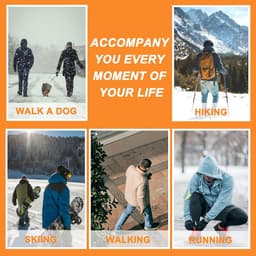 Handschoenen Mannen Wol Fleece Gevoerde Thermische Handschoenen Touch Screen Warm Gebreide Handschoenen Gift voor Running Ski Outdoor — thumbnail 3