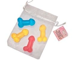 Set van 4 Mini Penisvormige Geurzeepjes