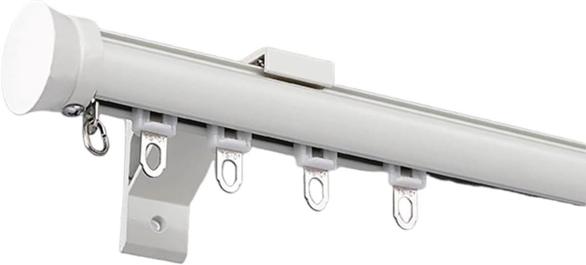 ain Rod Set Enkele/Dubbele Aluminium ain Pole met Clete Accessoires Verkrijgbaar in 7 Kleuren - Ideaal voor Thuis & Kantoor Maat: 1,4 m (A-1,4 m) — afbeelding 1