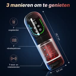 Vosoi Masturbator voor Man met AI App - Pocket Pussy met Zuigmodus - Sex Toys voor mannen- Blowjob Simulator - 343 Standen - Automatische Mastubator — thumbnail 4