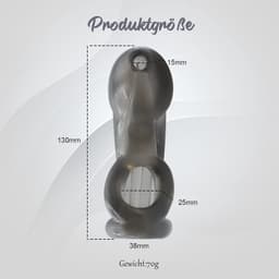 Penissleeve, keursheidskooi voor mannen, TPE, gebogen, SM, bondage — thumbnail 4