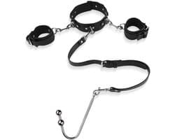 Bondageset met handboeien en anale haken
