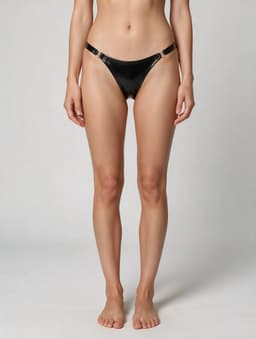 Lederen vrouwen string - Erotische slip - Sexy — thumbnail 3