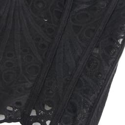 Zeloria Strapless Korset Top – Elegante Dames Corset Met Kant – Fashion Bustier – Zwart – XXL — thumbnail 4
