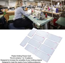 Punching Cards Set - 10 Stuks - Professionele Plastic Kaarten - Voor Silver Reed Breimachine - Gebruiksvriendelijk - 10 Patronen - Breipatroonkaarten — thumbnail 5
