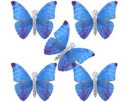 Haarspeldjes Mini Vlinder Barrette Vlinder Bobby Pin Decoratieve Mode Glitter Barrette Decoratieve Accessoires Voor Vrouwen Meisjes