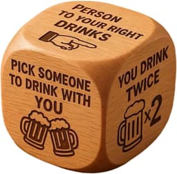 Drinkspel Hout - Tafelspel Feest - Feestelijke Interactie - Grappige Uitdagingen - 6.8 x 5.8 x 5.9 cm - Niet gespecificeerd — thumbnail 1