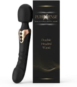 PURE XTENSE Premium Double Headed Wand - Massage Apparaat - 2x10 Vibratiemodi - IPX6 Spatwaterdicht - Model GL-52047-A — thumbnail 1