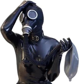 SnelShoppen - Latex Cosplay Gasmasker Volledig Gezicht Steampunk Masker voor Mannen en Vrouwen XL - Perfect voor Maskerade, Feest, Halloween, Clubwear — thumbnail 5
