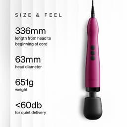 Doxy 2.0 - Original Plug-In Wand Vibrator- Pink — thumbnail 5