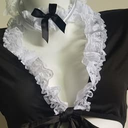 Frans Meisje Cosplay Kostuum Sissy Schort Set - Halloween & Speelse Lingerie — thumbnail 3